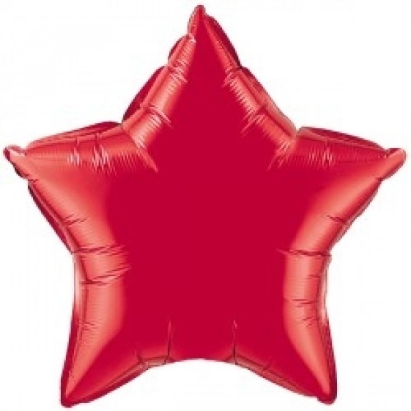Star - Ruby Red - Q4"/10cm - 5 stuks