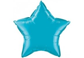 Star - Turquoise - 9 inch - 5 stuks - Qualatex