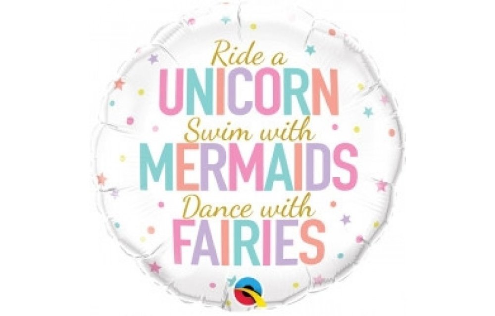 Unicorn / Mermaids / Fairies - 18 inch - Qualatex
