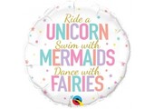 Unicorn / Mermaids / Fairies - 18 inch - Qualatex