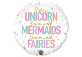 Unicorn / Mermaids / Fairies - 18 inch - Qualatex