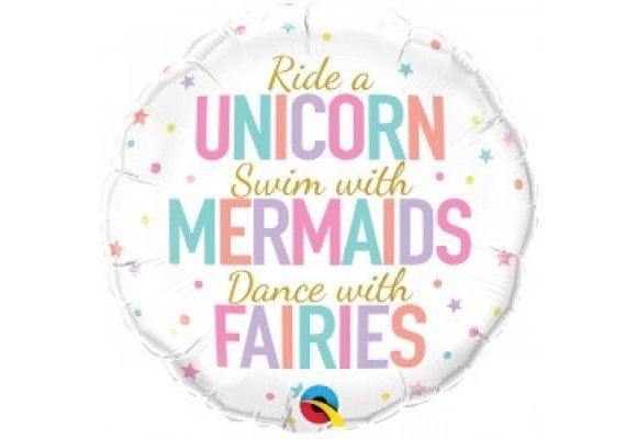 Unicorn / Mermaids / Fairies - 18 inch - Qualatex