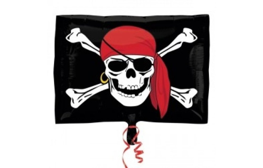 Jolly Roger Flag Square - 36cm x 50cm