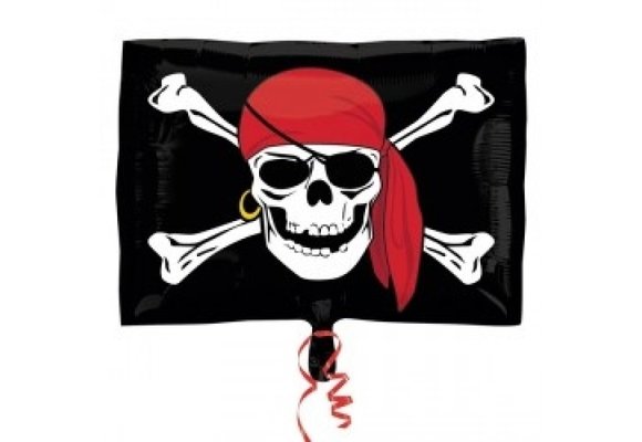 Jolly Roger Flag Square - ST36x50cm