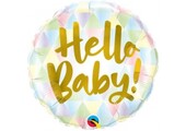 Hello Baby Pastel with Gold - Q18"/45cm