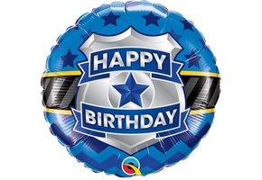 Birthday - Police Badge - 18 inch - Qualatex