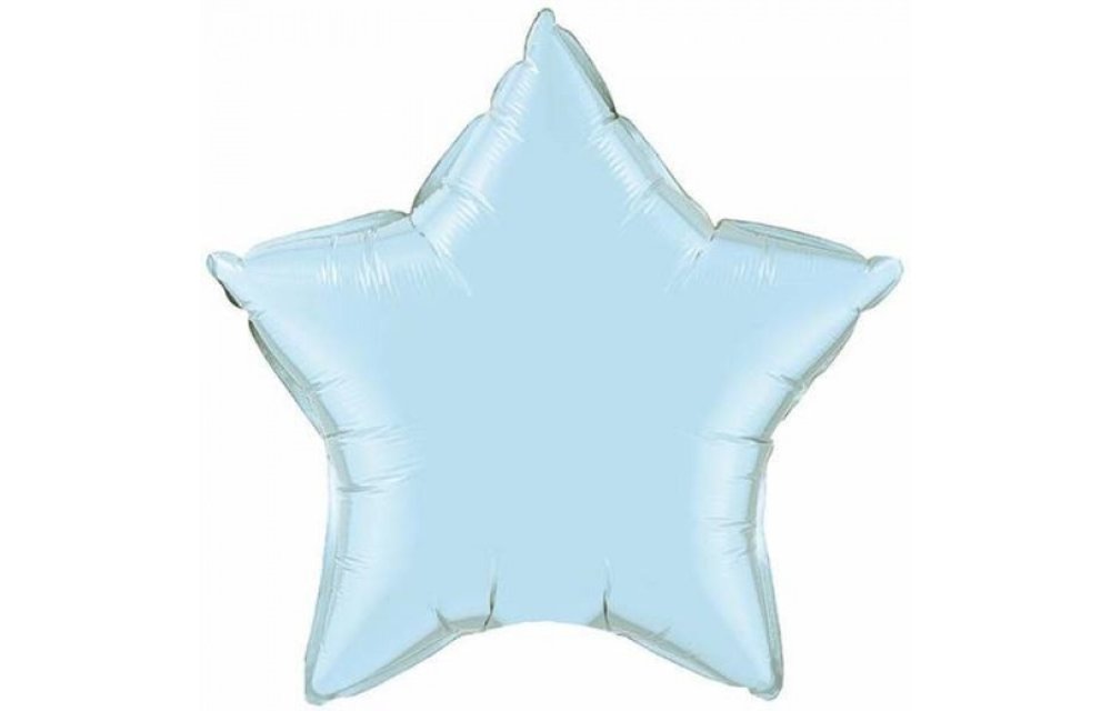 Star - Pearl Light Blue - 36 inch - Qualatex