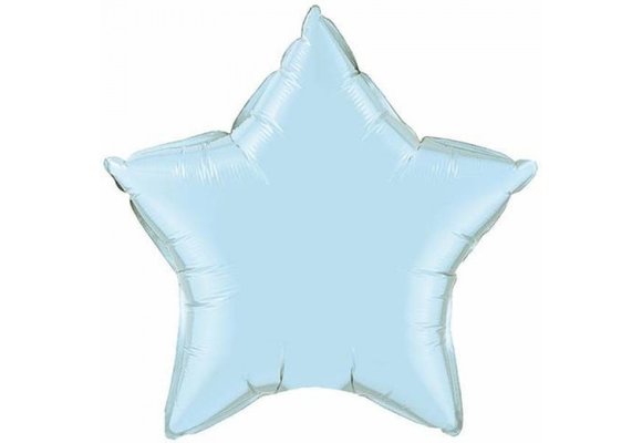Star - Pearl Light Blue - 36 inch - Qualatex - SALE.