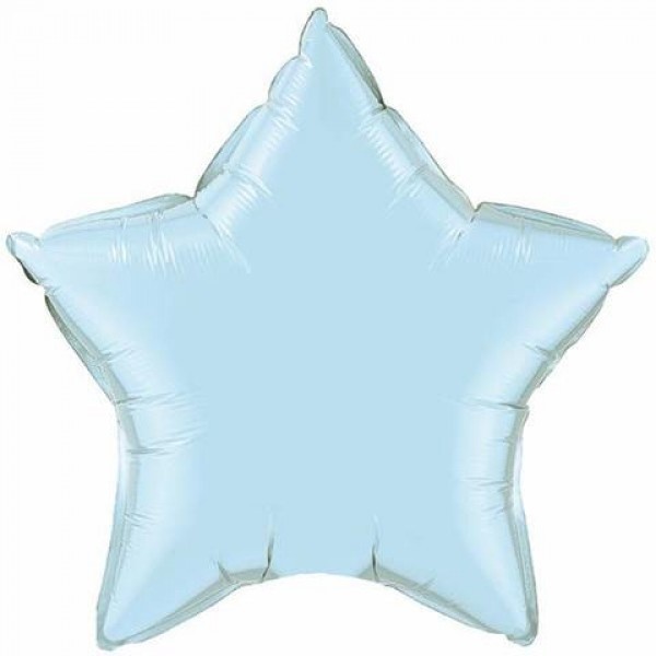 Star - Pearl Light Blue - 36 inch - Qualatex