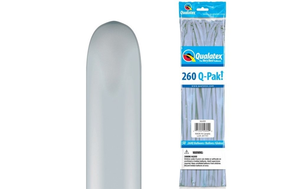 Qualatex - Q-PAK 260 - Silver - 50 Pieces