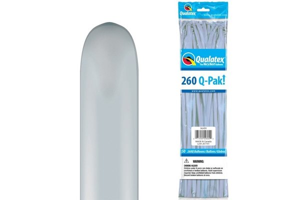 Qualatex - Q-PAK 260 - Silver - 50 Stuks