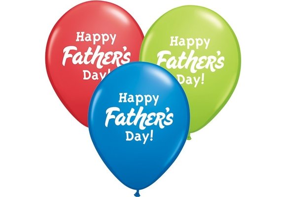 Qualatex 11 inch - Happy Father's Day - 50 Stuks