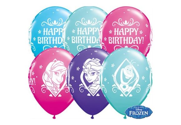 Qualatex 11 inch - Frozen Birthday - 25 Stuks.