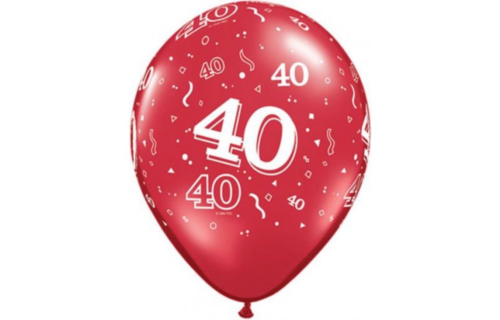 Qualatx 11 inch - Cijfer - 40 - Ruby Red - 25 Pieces