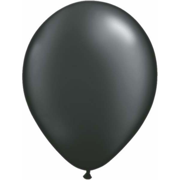 Qualatex 11inch - Pearl - Onyx Black - 100 pieces