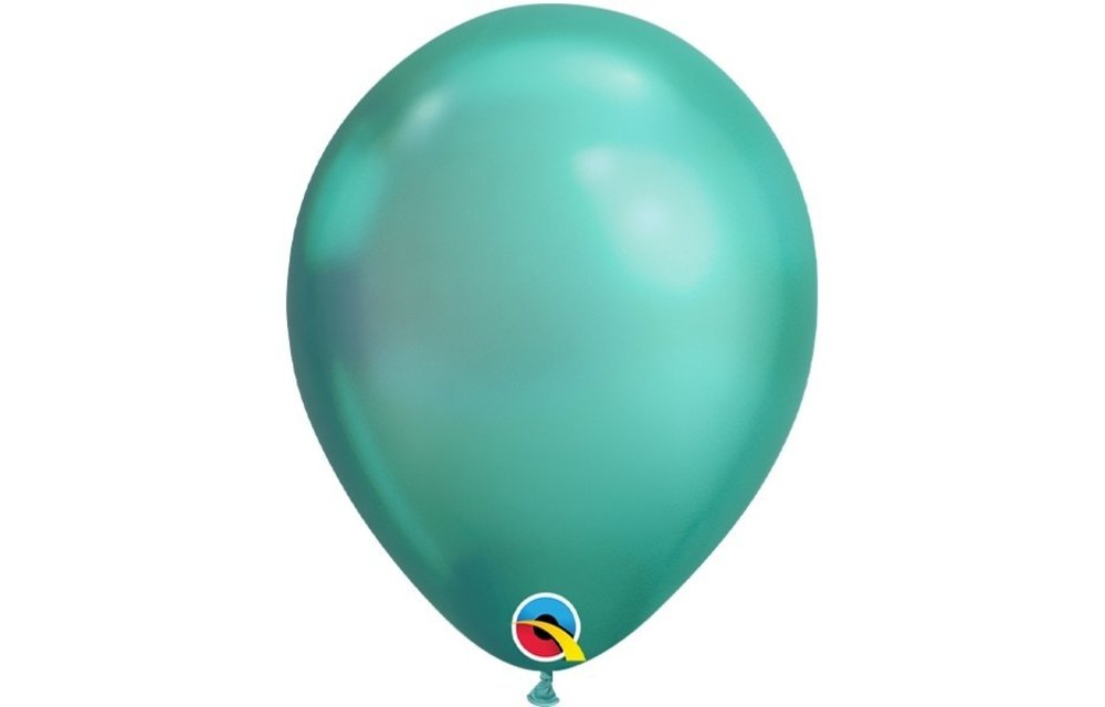 Qualatex 11 inch - CHROME - Green - 100 Stuks