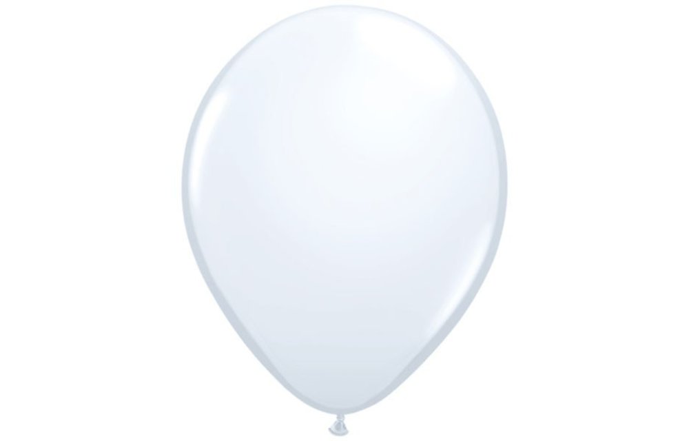 Qualatex 11 inch - White - 100 pieces