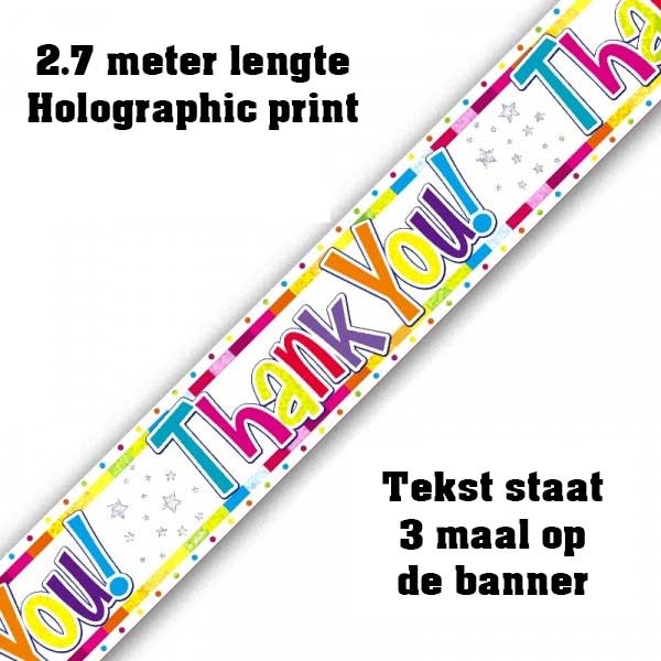 Banner 2.7m - Thank You