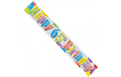 Banner 2.7m - 65th Birthday