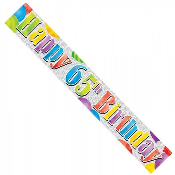 Banner 2.7m - 65th Birthday