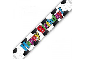 Banner 2.7m - Happy Birthday Soccerball