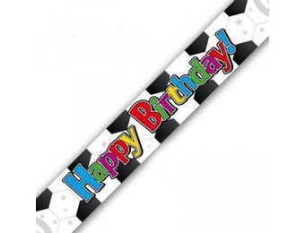 Banner 2.7m - Happy Birthday Soccerball