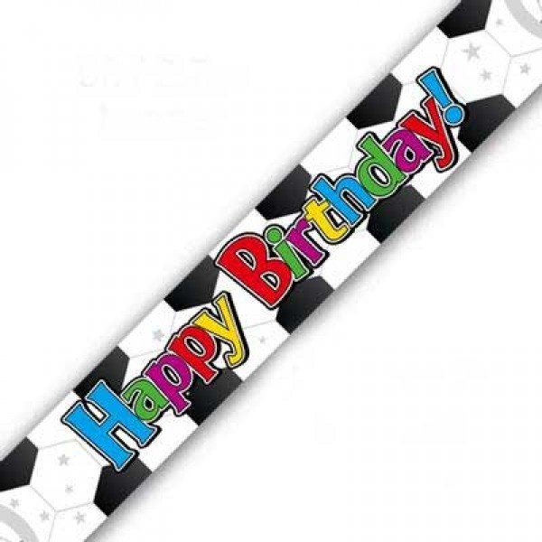 Banner 2.7m - Happy Birthday Soccerball