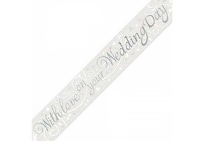 SALE > Banner 2.7m - With Love on your Wedding Day