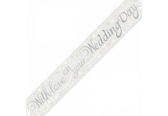 SALE > Banner 2.7m - With Love on your Wedding Day