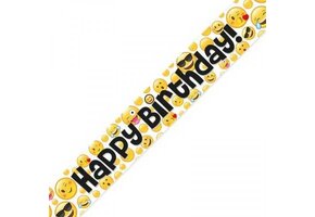 Banner 2.7m - Emoji Birthday