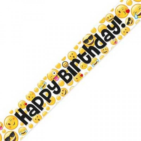 Banner 2.7m - Emoji Birthday