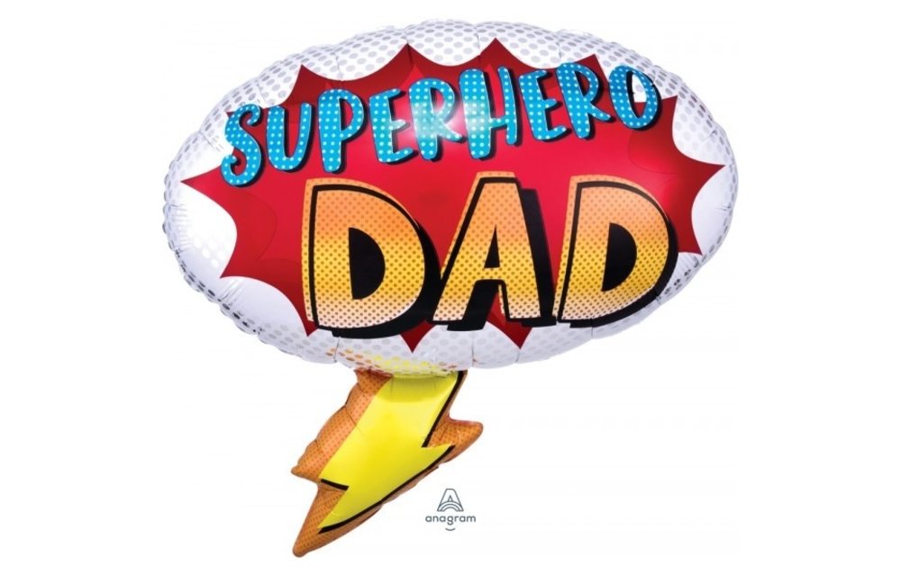 Dad Your My Superhero - 67cm x 66cm - Anagram
