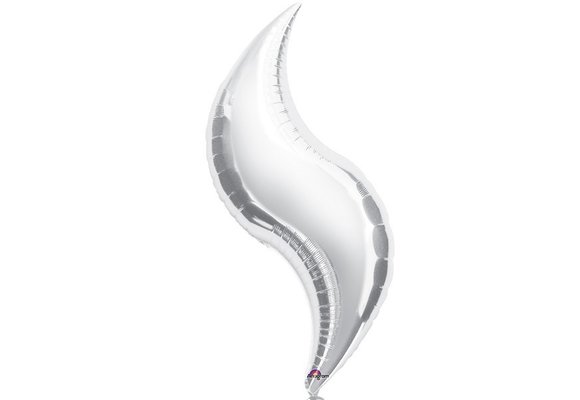 Curves - Silver - 36"/91cm - 3 stuks
