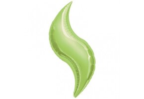 SALE > Curves - Lime Green - 19"/48cm - 5 stuks