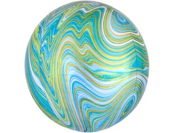 ORBZ - Marblez Green & Blue - A38cm x 40cm