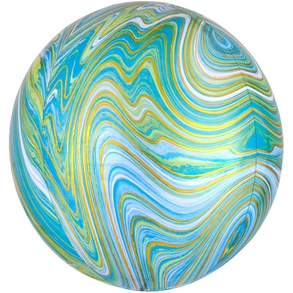 ORBZ - Marblez Green & Blue - A38cm x 40cm