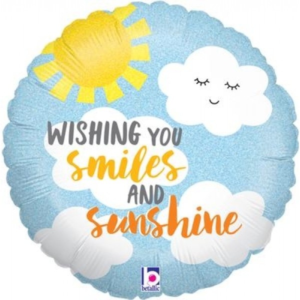 Smiles & Sunshine Holographic- O18"/45cm