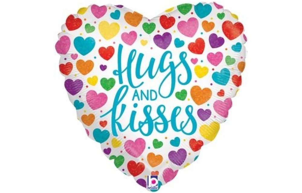 Heart Hugs & Kisses Holographic - 18 inch - Oaktree