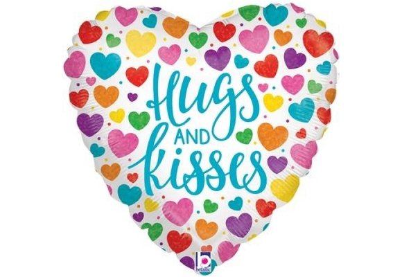Heart Hugs & Kisses Holographic - 18 inch - Oaktree