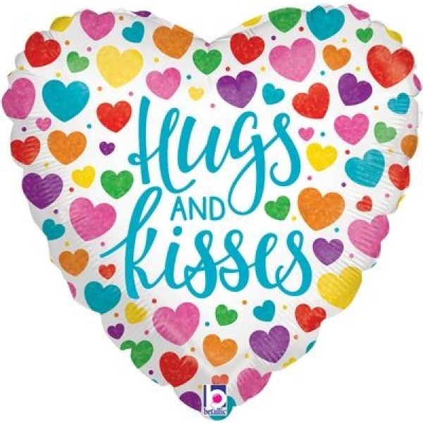 Heart Hugs & Kisses Holographic - 18 inch - Oaktree