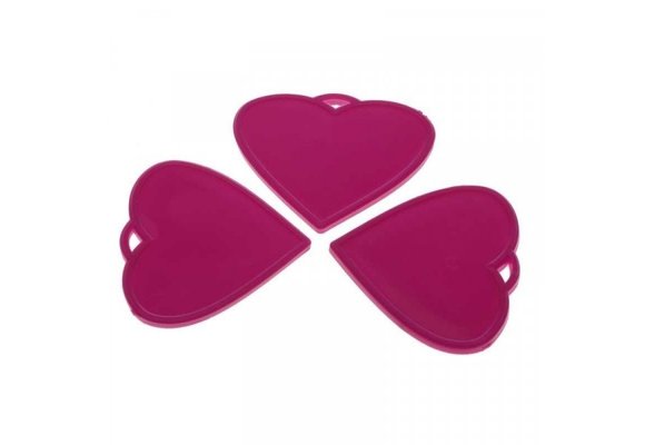 SALE > Balloon Weights - Heart - Fuchsia - 10 Gram - 50 stuks