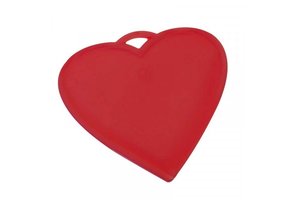 Balloon Weights - Heart - Red - 10 Gram - 50 stuks