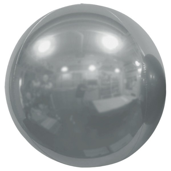 MIRROR GLOBE - Silver - 10"/25cm