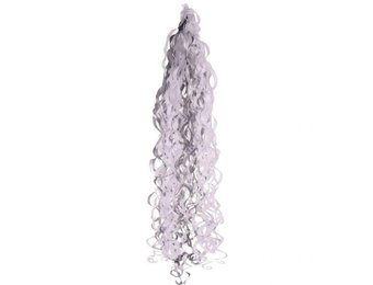 Twirlz / Tassle - Metallic Silver/White
