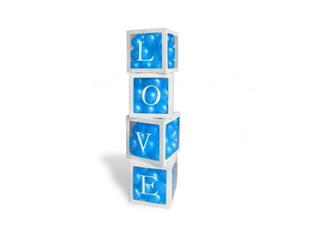 SALE > Balloon Box - Love - leeg geleverd