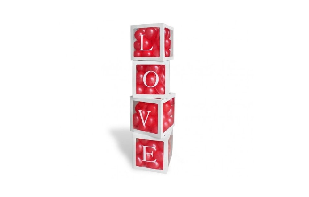 Balloon Box - Love - leeg geleverd