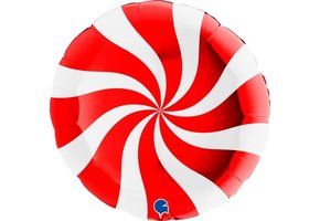 Candy Swirl White/Red - G36"/90cm