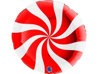 Candy Swirl White/Red - G36"/90cm