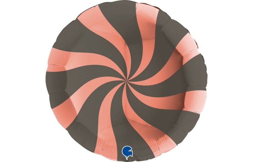Candy Swirl Rose Gold/Platinum Grey - 36 inch - Grabo