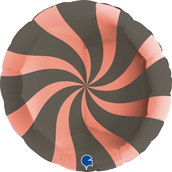 Candy Swirl Rose Gold/Platinum Grey - 36 inch - Grabo